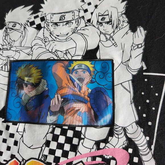 Anime Naruto T-Shirt Holograph Image Changing Youth XL 14-16 Rare - Picture 14 of 16